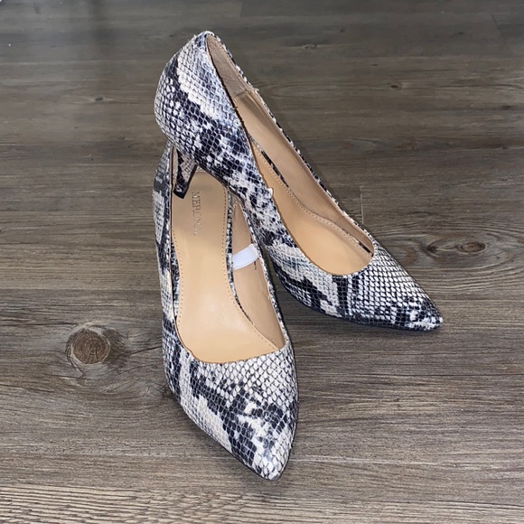 Merona Shoes - NWOT! Merona Snake Print Heels
